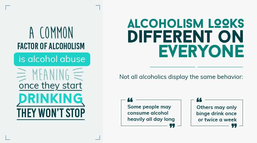 Alcoholism looks Different on Everyone