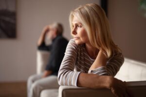 Woman considering whether or not she's struggling with love addiction
