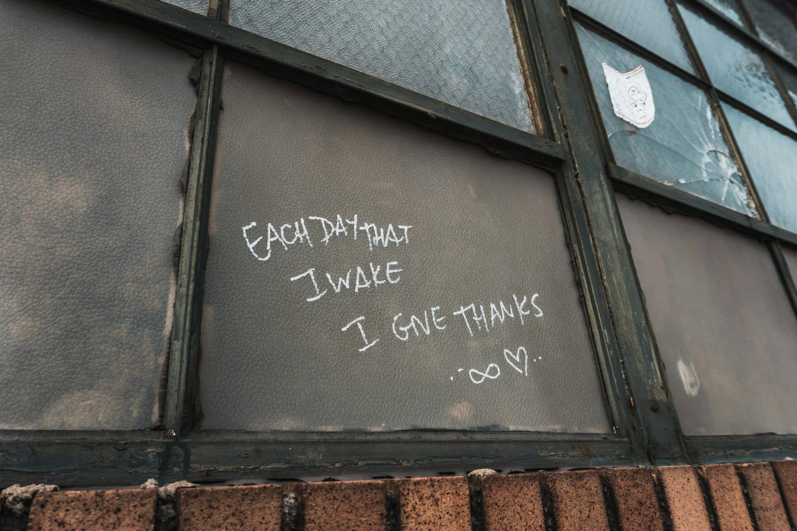 chalk on wall positive quote