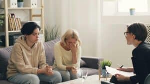 a family in therapy