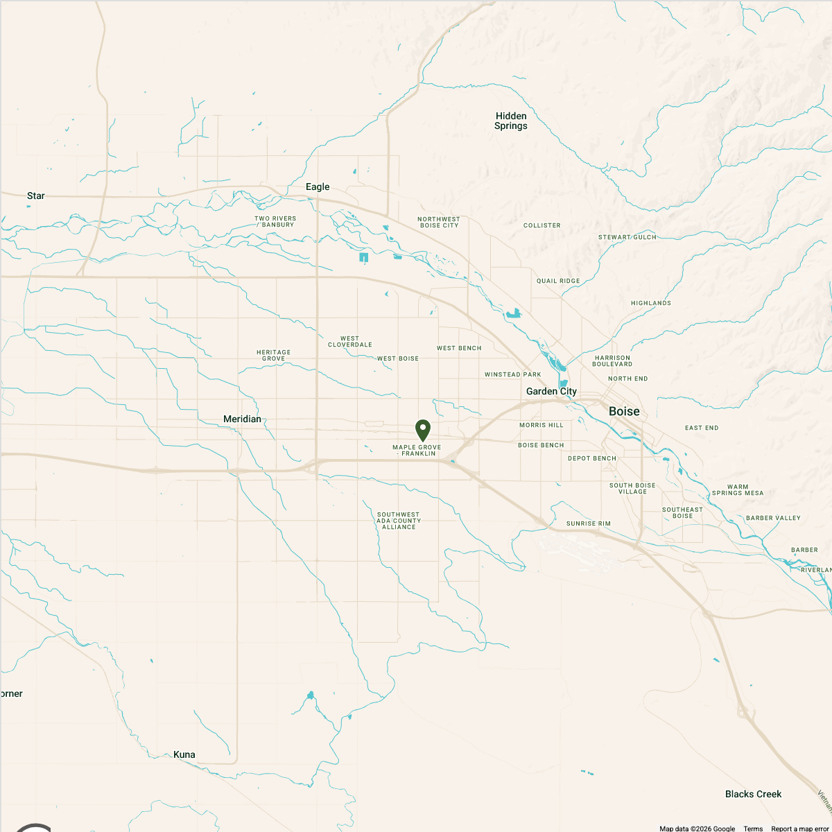 Map showing Map — Boise Mental Health