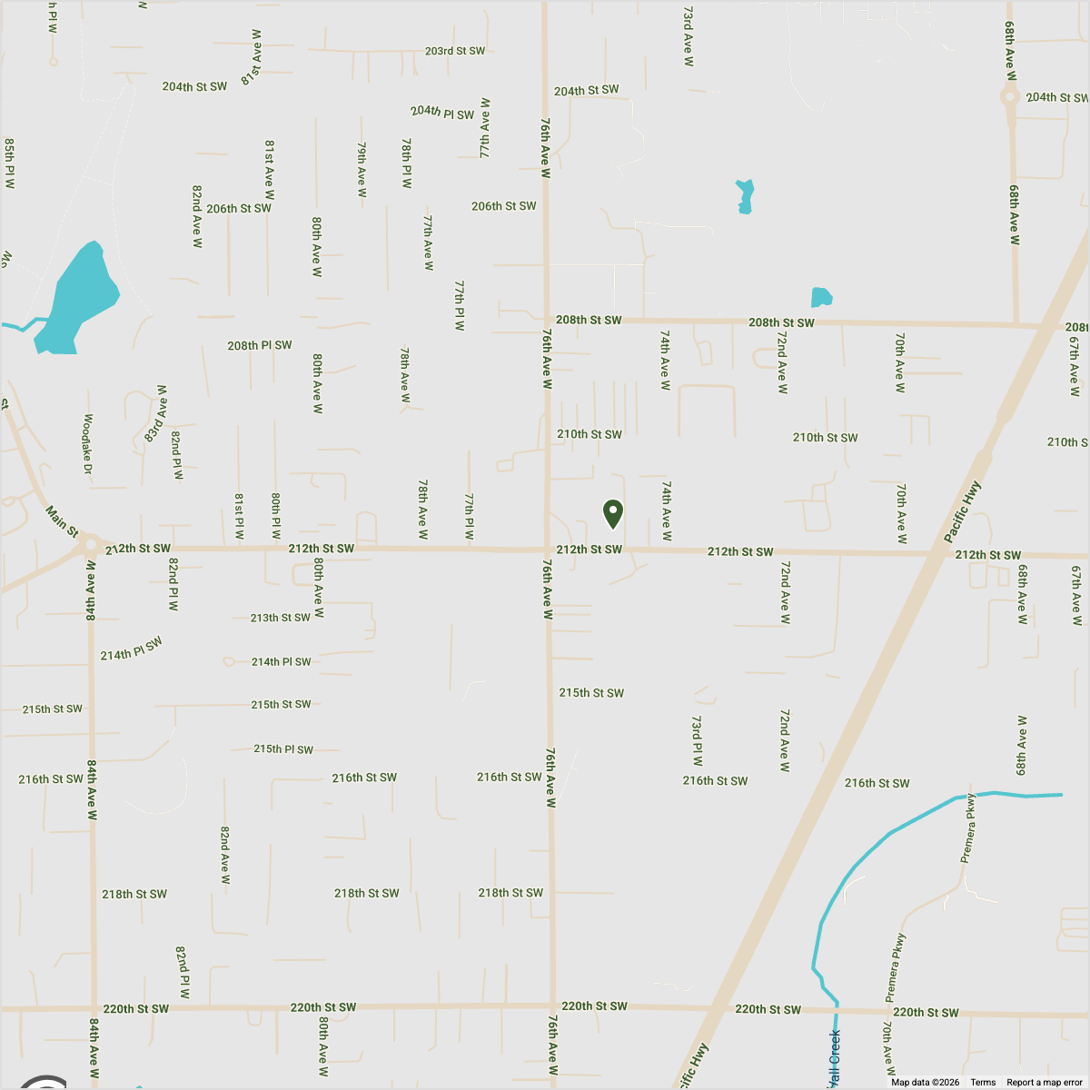 Map showing Map — Edmonds Inpatient