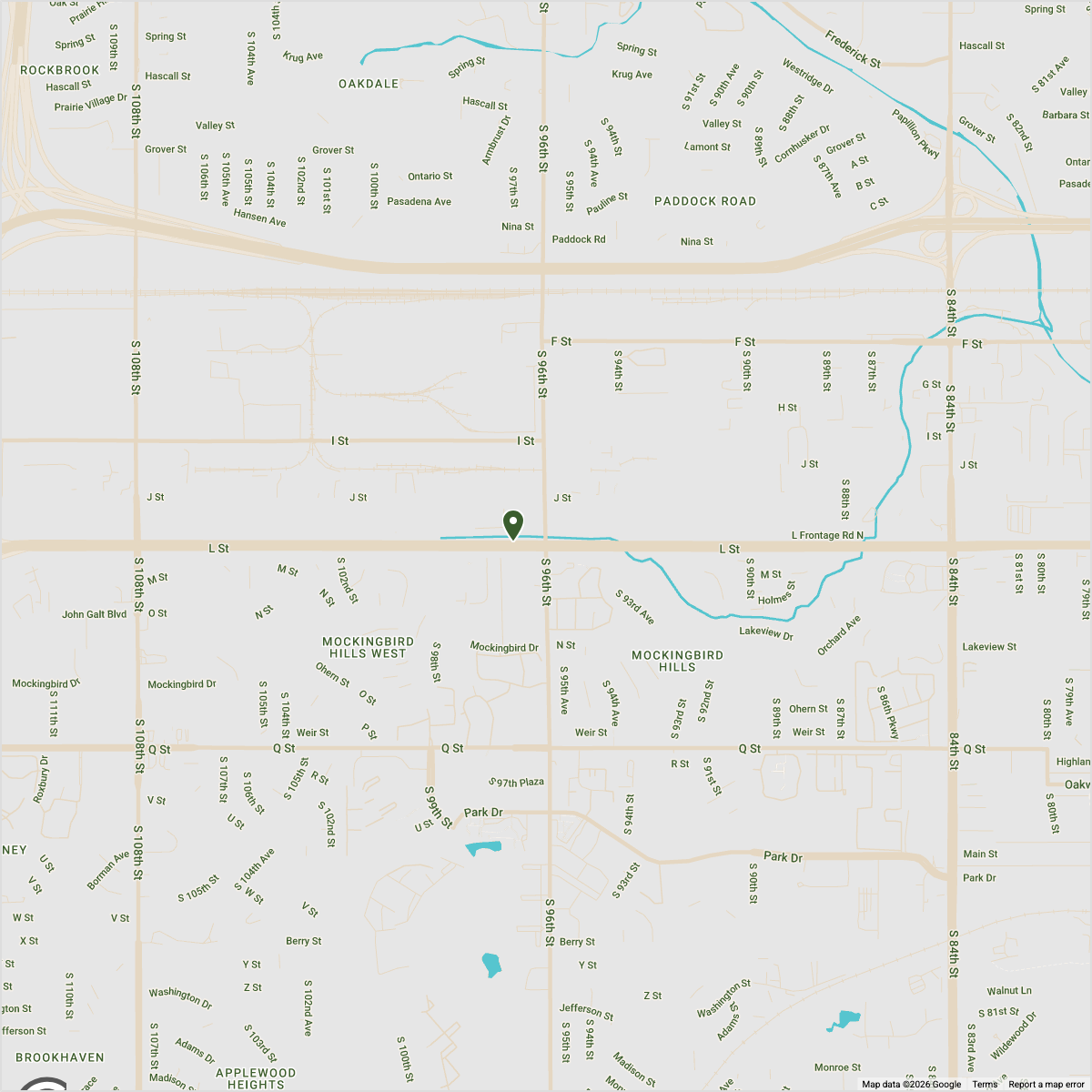 Map showing Map — Omaha Outpatient